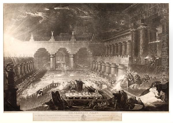 Belshazzar's Feast Oil Painting by John Martin