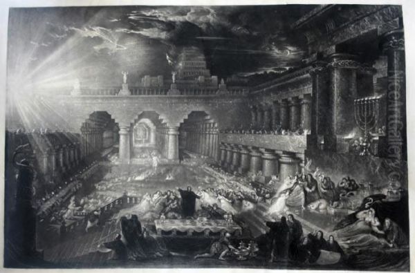 Belshazzar's Feast Oil Painting by John Martin