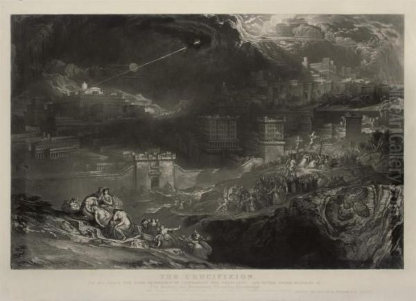 The Crucifixion Oil Painting by John Martin