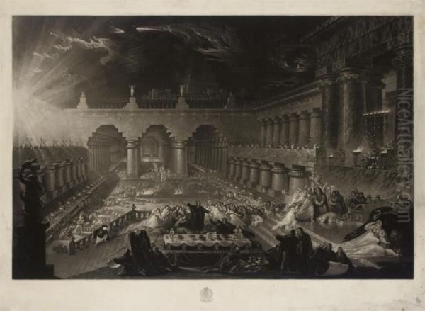 Belshazzar's Feast Oil Painting by John Martin