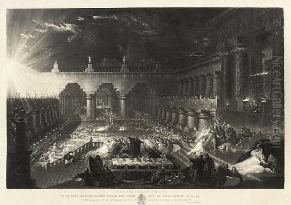 Belshazzar's Feast Oil Painting by John Martin