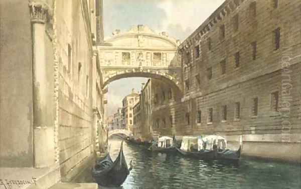 Il Ponte dei Sospiri, Venezia Oil Painting by Alberto Prosdocimi