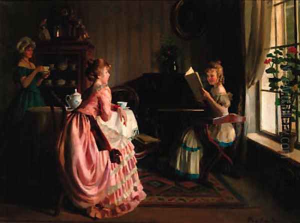 The recital Oil Painting by Emil Pap