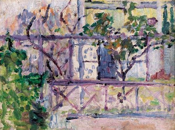 Giardino Oil Painting by Piero Marussig