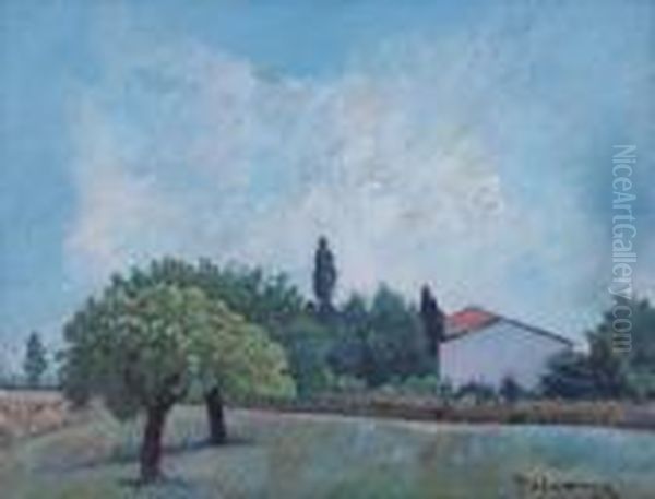 Paesaggio Oil Painting by Piero Marussig