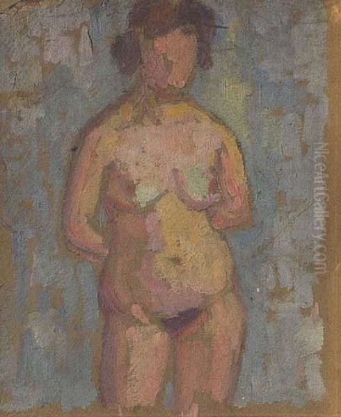 Nudo Oil Painting by Piero Marussig