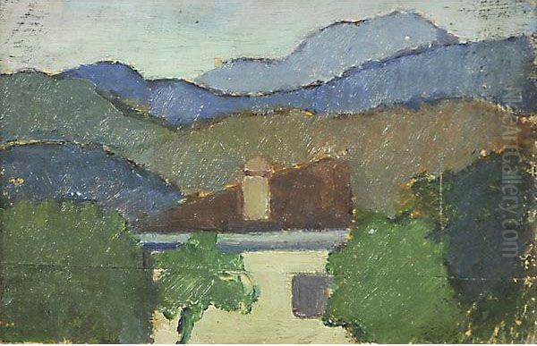 Paesaggio Oil Painting by Piero Marussig