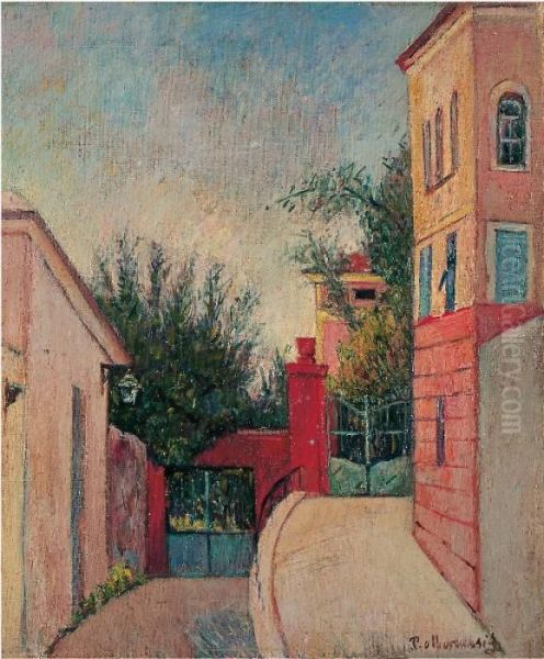 Crosa Ligure Oil Painting by Piero Marussig