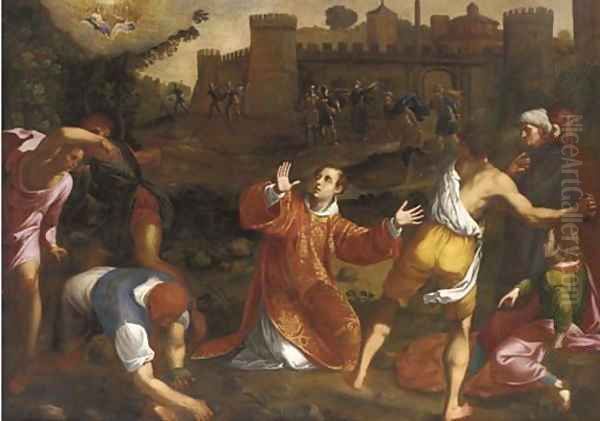 The Martyrdom of Saint Stephen Oil Painting by Gregorio Pagani