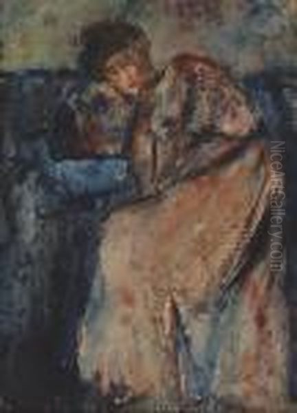 Figura Oil Painting by Piero Marussig