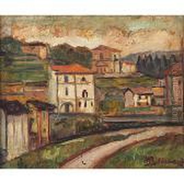 Paesaggio Oil Painting by Piero Marussig