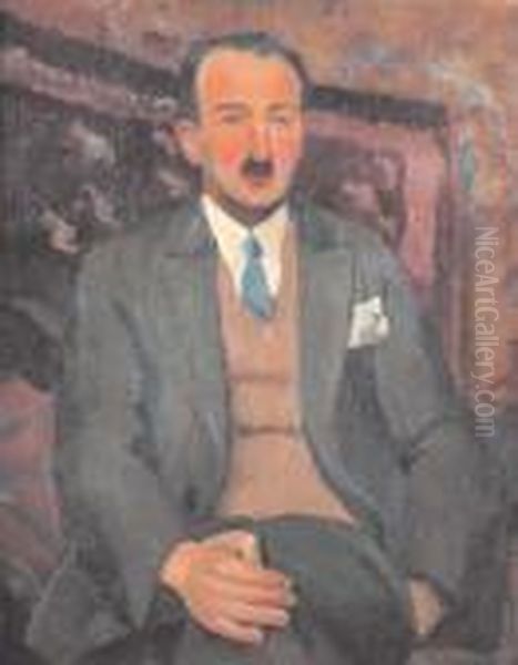 Figura Maschile Oil Painting by Piero Marussig