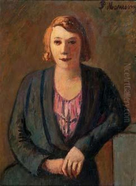 Ritratto Femminile - (1929) Oil Painting by Piero Marussig