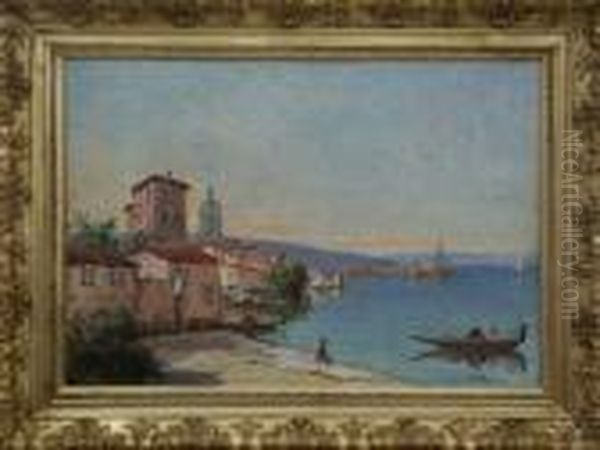 Port Italien Oil Painting by Gustave Mascart