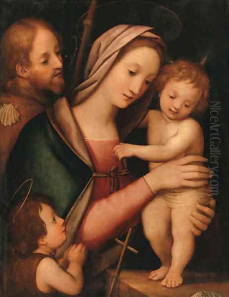 The Madonna and Child with the Infant Saint John the Baptist and Saint James the Great by Rafaello Piccinelli