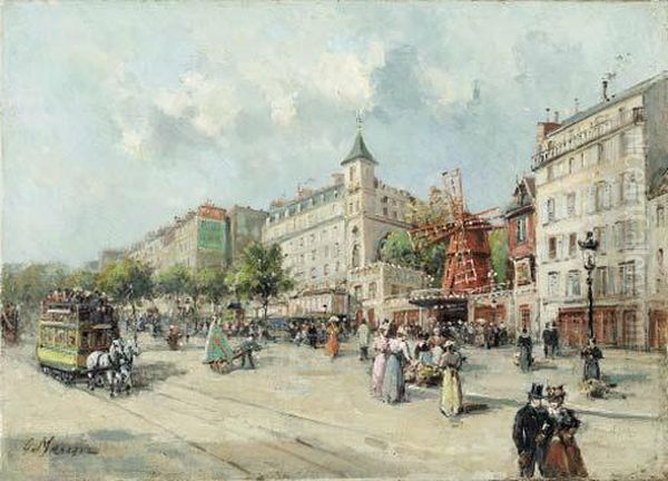 Moulin Rouge, Paris Oil Painting by Gustave Mascart