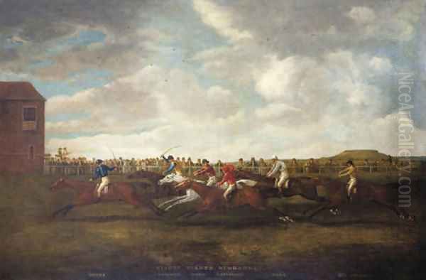 Race for the Claret Stakes, Newmarket Oil Painting by James Pollard