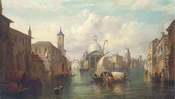 A Venetian capriccio Oil Painting by Alfred Pollentine