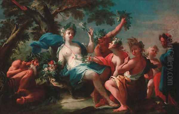 An allegory of Summer Oil Painting by Michele Da Parma (see Rocca)