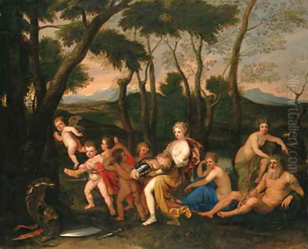 The Abduction of Rinaldo Oil Painting by Nicolas Poussin