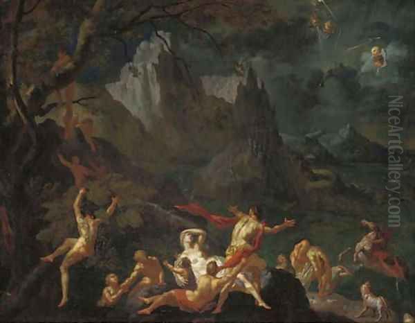 The Flood Oil Painting by Nicolas Poussin