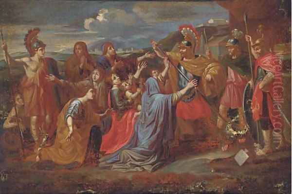 The Family of Darius before Alexander Oil Painting by Nicolas Poussin