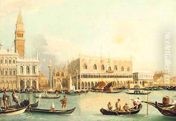 The Bacino Di San Marco, Venice Oil Painting by Of Edward Pritchett