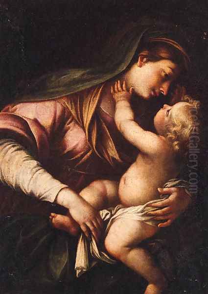 The Madonna and Child Oil Painting by Domenico Piola