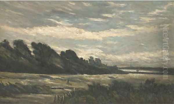 The windy estuary Oil Painting by Arthur Douglas Peppercorn