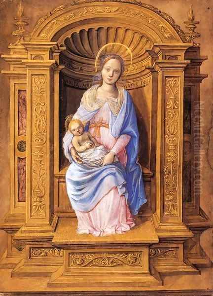 Virgin and Child Oil Painting by Jean Poyer