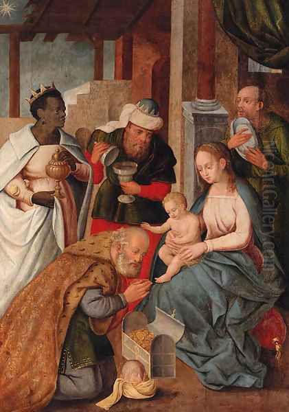 The Adoration of the Magi Oil Painting by Jan Provost