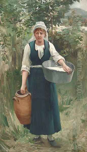 The mill girl Oil Painting by Marguerita Pillini