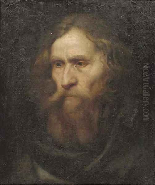 Head of a bearded man Oil Painting by Christoph Paudiss