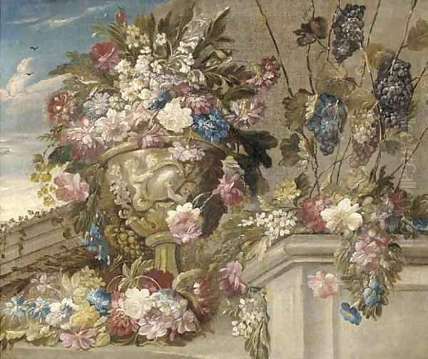 Flowers Oil Painting by The Psuedo-Guardi