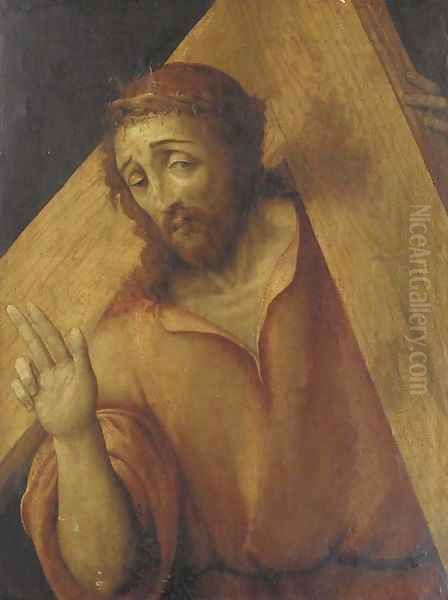 Christ carrying the Cross Oil Painting by Marco Palmazzano