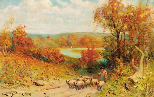 Autumn, near Arundel, Sussex Oil Painting by Henry Childe Pocock