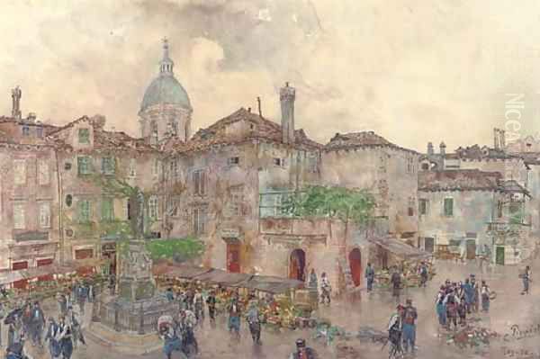 Ragusa, Sicily Oil Painting by Karl Pippich