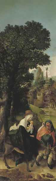 The Flight into Egypt Oil Painting by Joachim Patenier (Patinir)