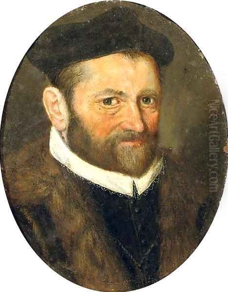 Portrait of a bearded man Oil Painting by Frans Pourbus the younger