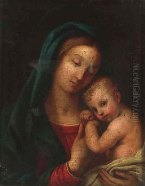 The Madonna and Child Oil Painting by School Of Parma