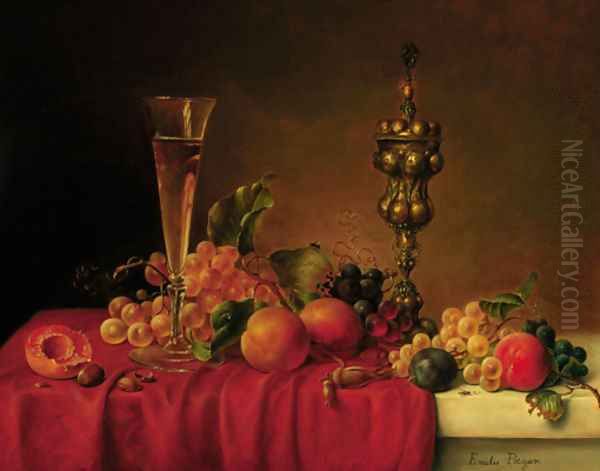 Still life Oil Painting by Emile Preyer