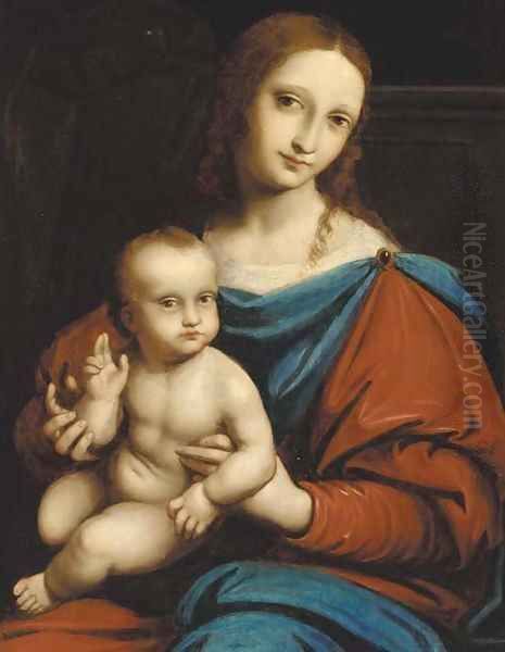 The Madonna and Child Oil Painting by Gianpietrino Ricci Or Pedrini