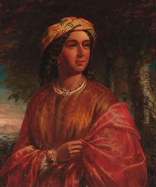 Portrait of a lady Oil Painting by John Spanish Phillips