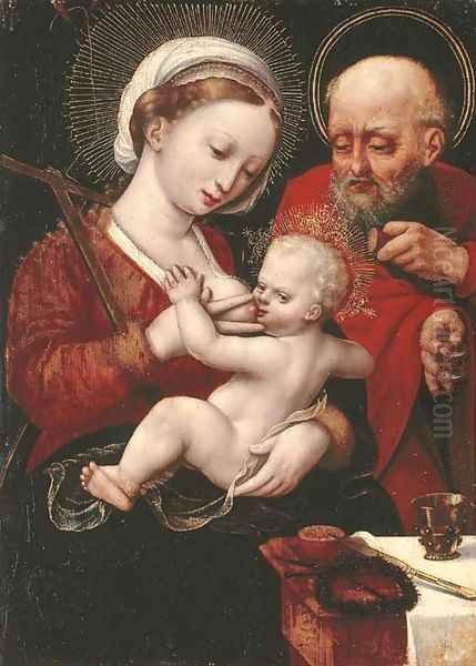 The Holy Family by The Master Of The Parrot