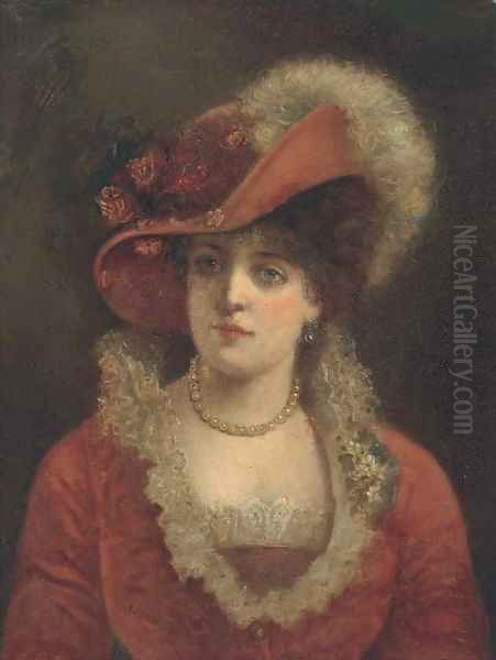 Portrait of a lady 2 Oil Painting by Valentine Cameron Prinsep