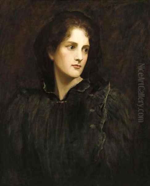 Portrait of a lady Oil Painting by Valentine Cameron Prinsep