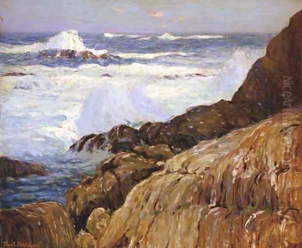 Shores of Carmel Oil Painting by Thomas Parkhurst