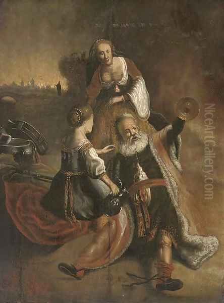 Lot and his daughters by Willem De Poorter