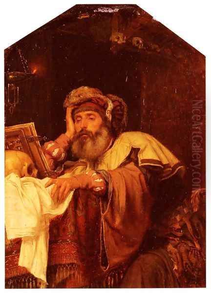 IL Filosofo (The Philosopher) Oil Painting by Giovanni-Battista Quadrone