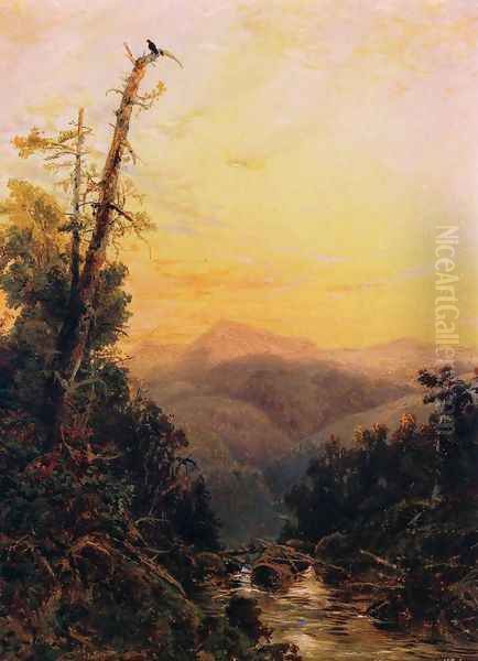 Sunset in the Catskills Oil Painting by Arthur Quartley